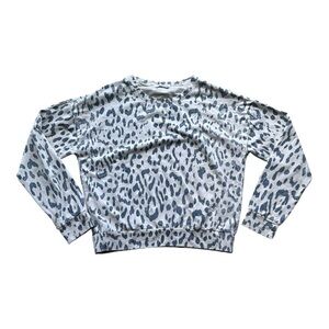 The Social Gypsy‎ SWEATSHIRT creme animal print size medium